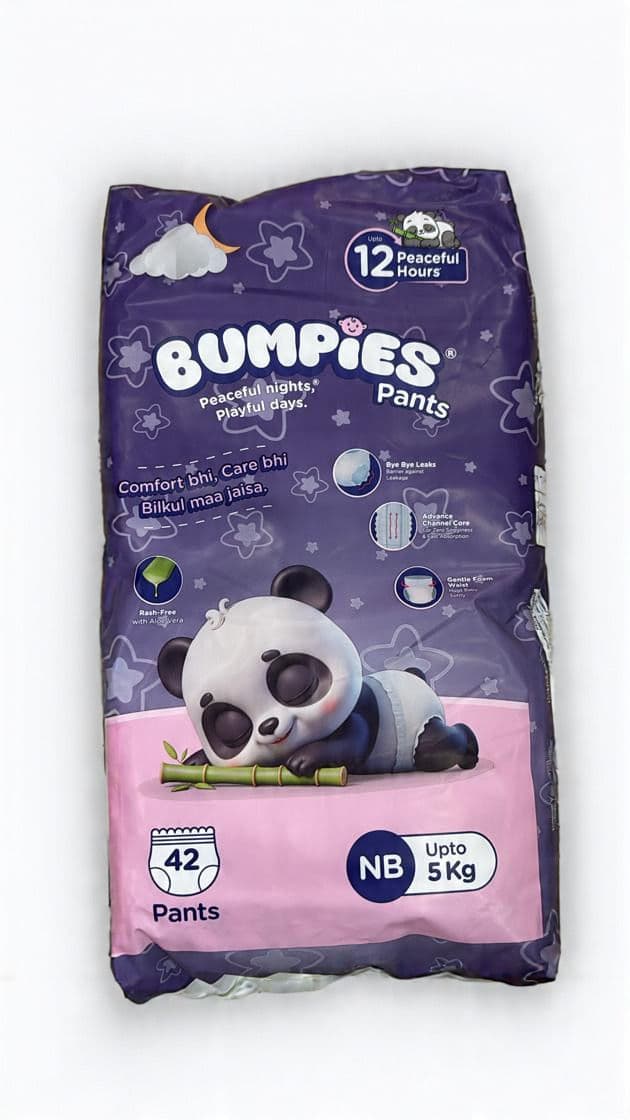 BUMPIES BABY DIAPER NEW BORN -NB 42 - Diapers