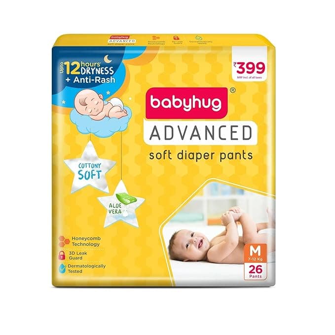 Babyhug Advanced Soft Pant Style Medium 26 Pieces - Diapers